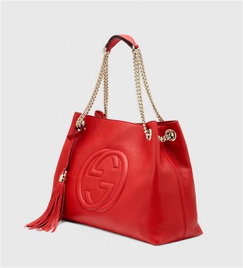 poscet gucci rossa|gucci shoulder bags for women.